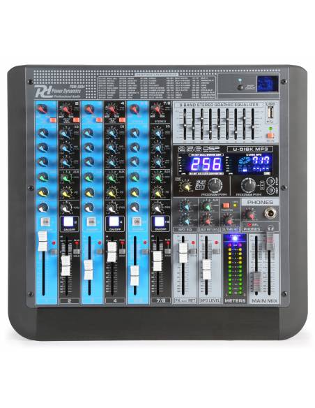 Power Dynamics PDM-S804 Mezclador analogico 8 canales Profesional - 2