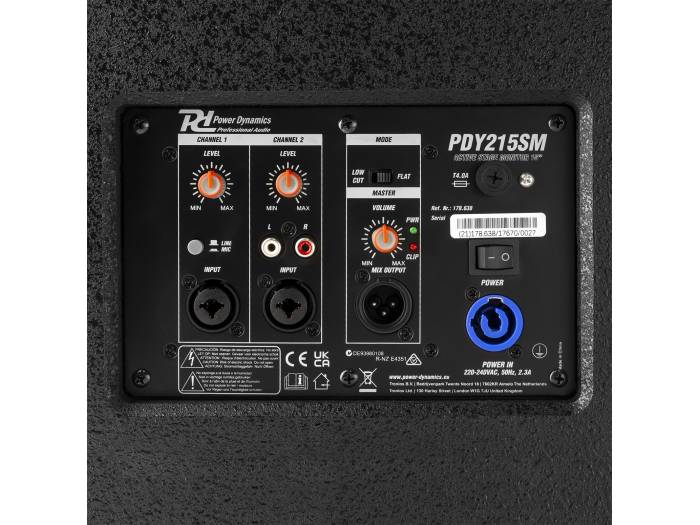 Power Dynamics - PDY215SM - Altavoz monitor activo 15 pulgadas 800 W - 4