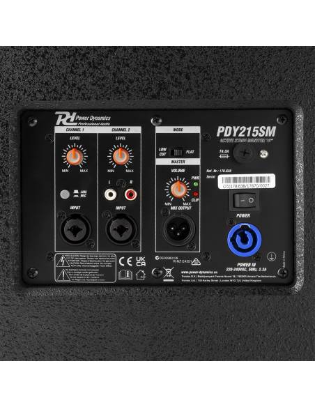 Power Dynamics - PDY215SM - Altavoz monitor activo 15 pulgadas 800 W - 4