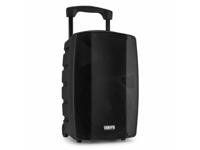 Vonyx VSP200 Altavoz portátil bluetooth de 10” 200W 2 micrófonos inalámbricos SD USB MP3 - 8