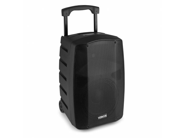 Vonyx VSP200 Altavoz portátil bluetooth de 10” 200W 2 micrófonos inalámbricos SD USB MP3 - 10