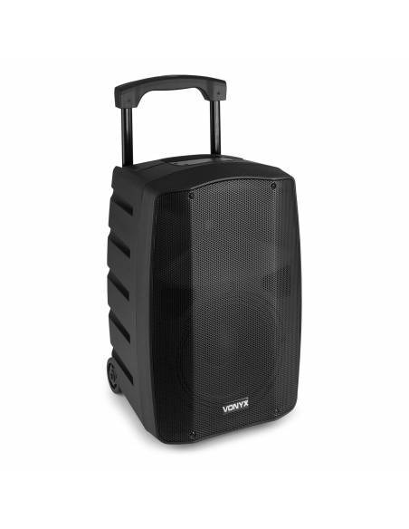 Vonyx VSP200 Altavoz portátil bluetooth de 10” 200W 2 micrófonos inalámbricos SD USB MP3 - 10