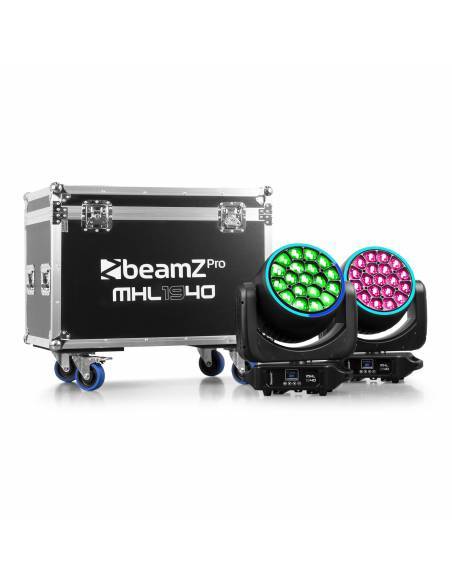 beamZ Pro MHL1940 Cabeza móvil LED Zoom 19x40W 2 unidades en Flightcase 150105