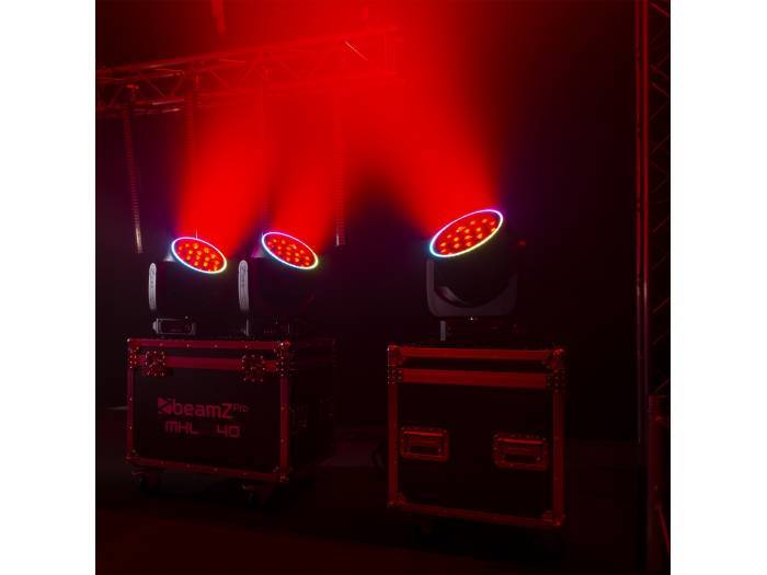 beamZ Pro MHL1940 Cabeza móvil LED Zoom 19x40W 2 unidades en Flightcase  150105 - 15