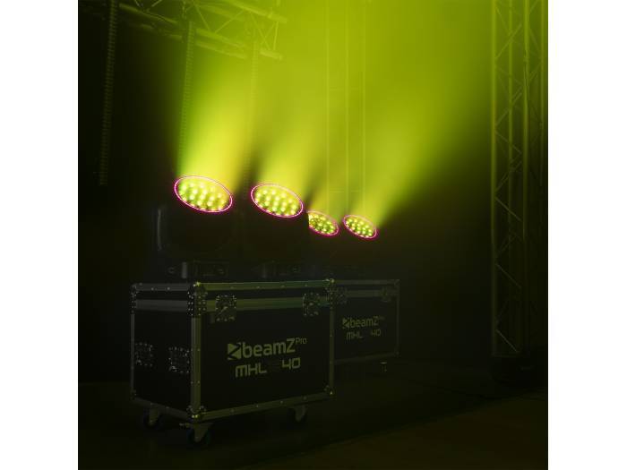 beamZ Pro MHL1940 Cabeza móvil LED Zoom 19x40W 2 unidades en Flightcase  150105 - 16