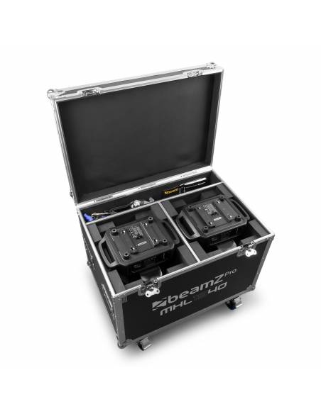 beamZ Pro MHL1940 Cabeza móvil LED Zoom 19x40W 2 unidades en Flightcase  150105 - 10