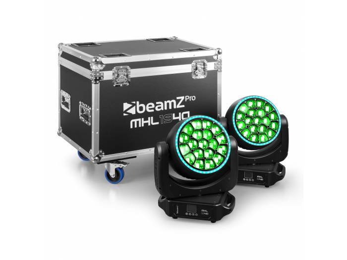 beamZ Pro MHL1940 Cabeza móvil LED Zoom 19x40W 2 unidades en Flightcase  150105 - 4