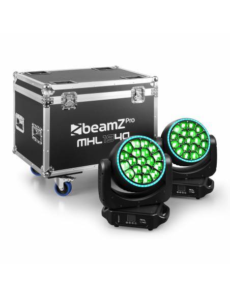 beamZ Pro MHL1940 Cabeza móvil LED Zoom 19x40W 2 unidades en Flightcase  150105 - 4