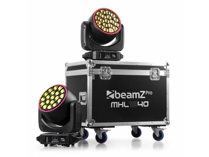 beamZ Pro MHL1940 Cabeza móvil LED Zoom 19x40W 2 unidades en Flightcase  150105 - 3