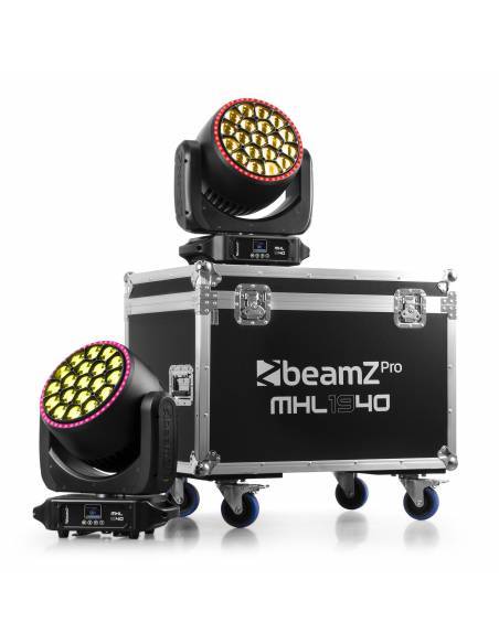 beamZ Pro MHL1940 Cabeza móvil LED Zoom 19x40W 2 unidades en Flightcase  150105 - 3