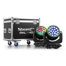 beamZ Pro MHL1940 Cabeza móvil LED Zoom 19x40W 2 unidades en Flightcase 150105 2