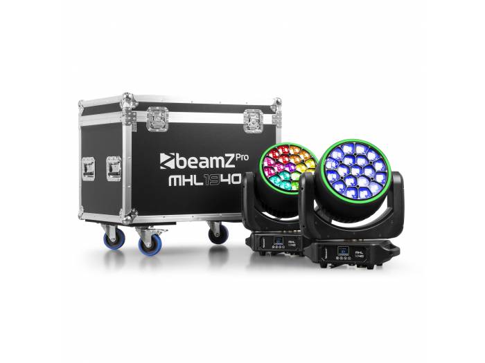 beamZ Pro MHL1940 Cabeza móvil LED Zoom 19x40W 2 unidades en Flightcase  150105 - 2
