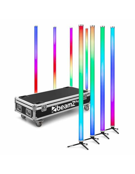 beamZ Pro Kratos Conjunto Tubos LED RGBW int/ext. 8 unidades 150659