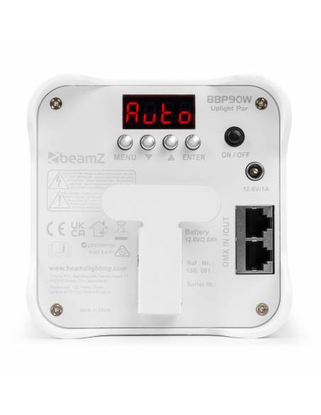 beamZ BBP90W Foco Uplight a batería 4x 4W Blanco  150581 - 7