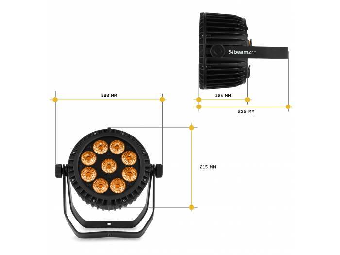 beamZ FL72B Flightcase para 6pcs Star-Color 72B Proyectores Wash  150752 - 6
