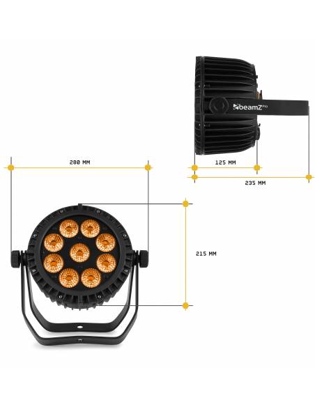 beamZ FL72B Flightcase para 6pcs Star-Color 72B Proyectores Wash  150752 - 6
