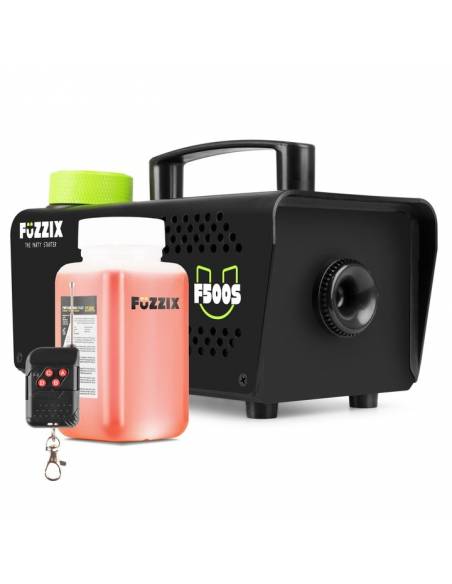 Fuzzix F500S Máquina de humo para fiestas 500 w con mando a distancia inalámbrico