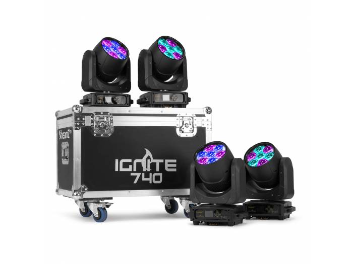 beamZ Pro FC740I4 Flightcase para 4x IGNITE740  152123 - 7