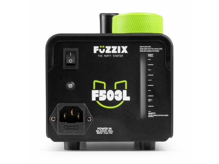 Fuzzix F503L Máquina de humo para fiestas de 500 w con 3 LED RGB y mando a distancia inalámbrico - 4