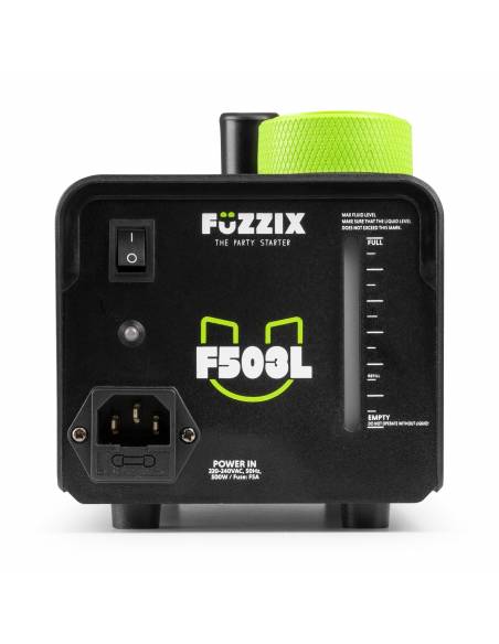 Fuzzix F503L Máquina de humo para fiestas de 500 w con 3 LED RGB y mando a distancia inalámbrico - 4