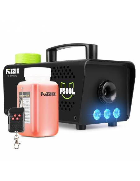 Fuzzix F503L Máquina de humo para fiestas de 500 w con 3 LED RGB y mando a distancia inalámbrico - 14