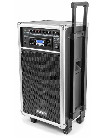 Vonyx ST100 MK2 Sistema de Sonido Portátil 8" Bluetooth/CD/MP3 - 4