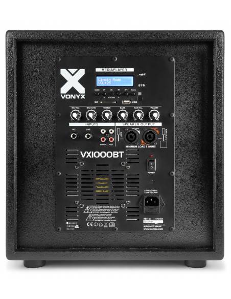 Vonyx VX1000BT Sistema de sonido Activo 1000W 2.2 con bluetooth - 11