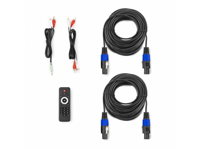 Vonyx VX0812BT 2.1 Pack de altavoces activos con subwoofer de 12" satélites de 8" y bluetooth - 16