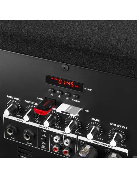 Vonyx VX0812BT 2.1 Pack de altavoces activos con subwoofer de 12" satélites de 8" y bluetooth - 6