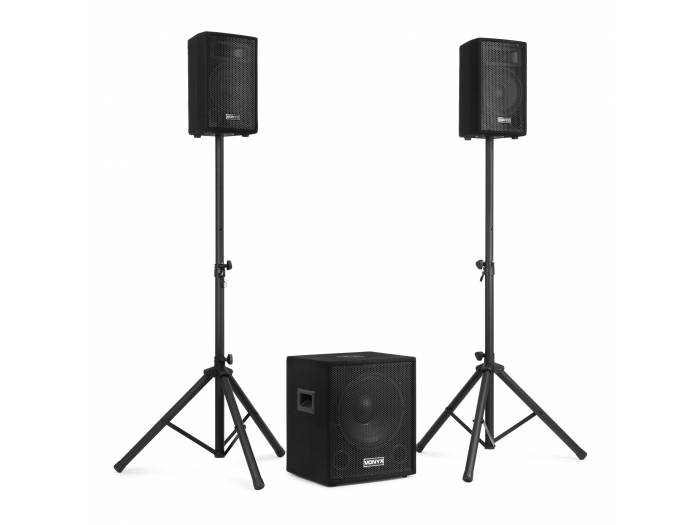 Vonyx VX0812BT 2.1 Pack de altavoces activos con subwoofer de 12" satélites de 8" y bluetooth - 3
