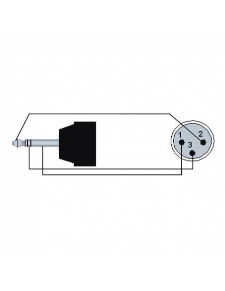 Adam Hall Procab Cable de Audio de 1 Minijack 3.5 mm a XLR macho de 1.5 m - 2