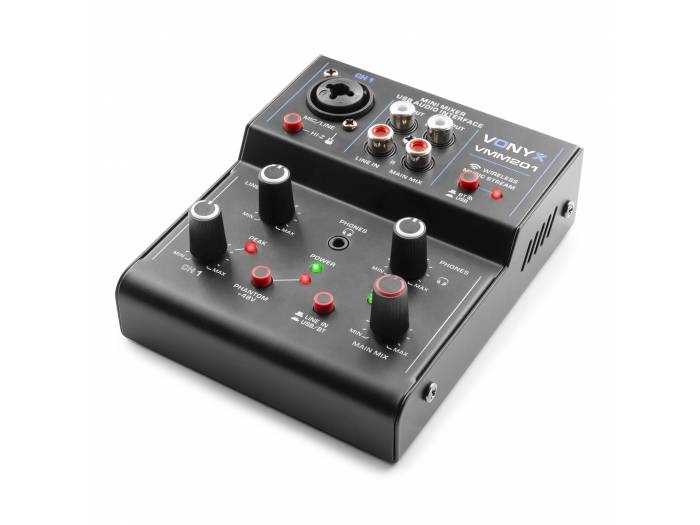 Vonyx VMM201 Mezclador 2 canales con USB Audio Interface  172640 - 3