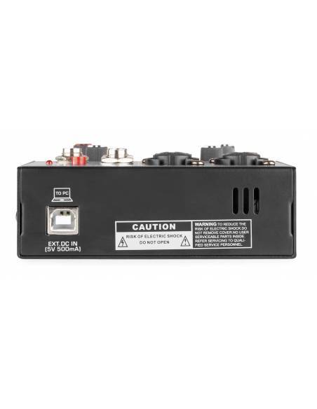 Vonyx VMM301 Mezclador 3 canales con USB Audio Interface  172642 - 5