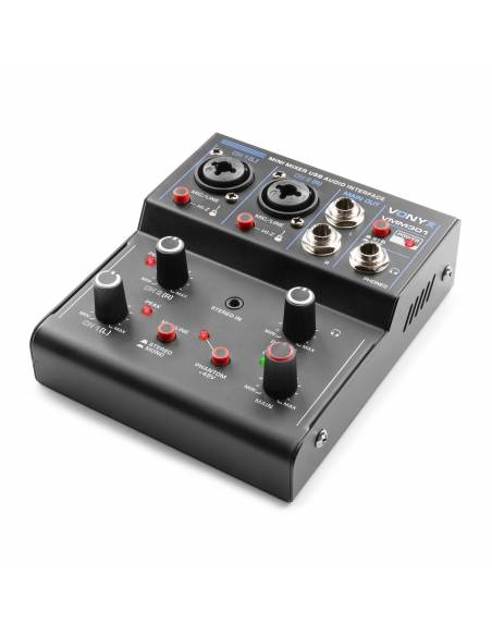 Vonyx VMM301 Mezclador 3 canales con USB Audio Interface  172642 - 3