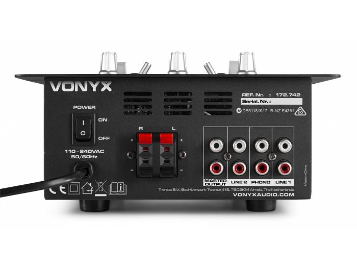 Vonyx VDJ25 Amplificador con mezclador 2 canales - 5