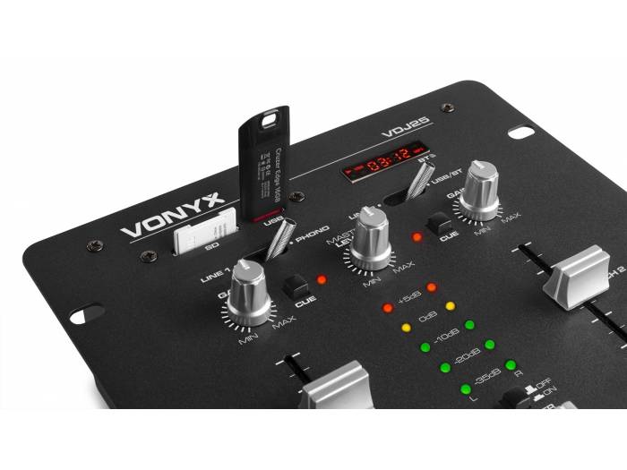 Vonyx VDJ25 Amplificador con mezclador 2 canales - 6
