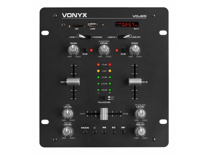 Vonyx VDJ25 Amplificador con mezclador 2 canales - 7