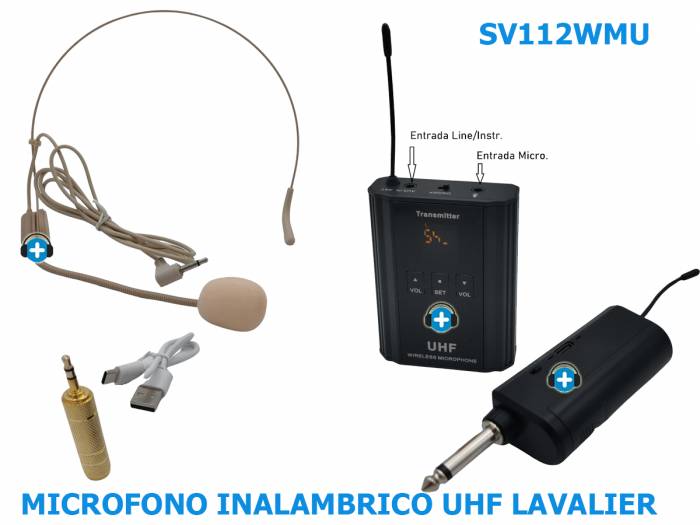 SEVEN SOUNDVECTOR SV112WMU MICROFONO INALAMBRICO UHF LAVALIER - 2