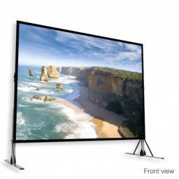 Pantalla con bastidor plegable de aluminio patas estuche y telas - 1