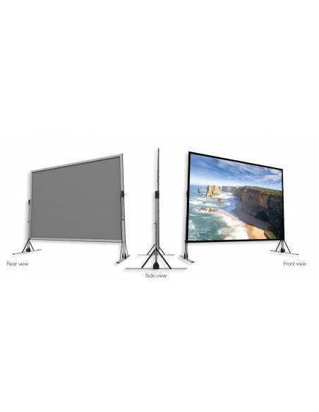 Pantalla con bastidor plegable de aluminio patas estuche y telas - 2
