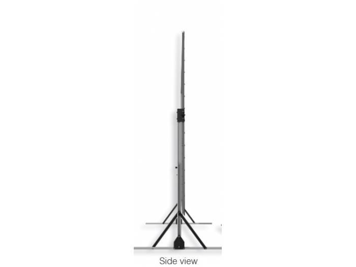 Pantalla con bastidor plegable de aluminio patas estuche y telas - 5