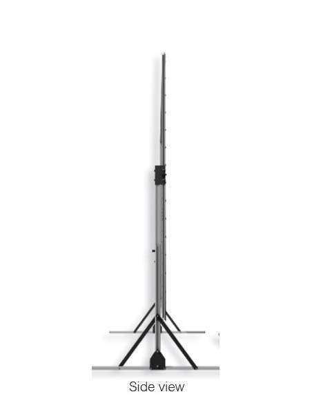 Pantalla con bastidor plegable de aluminio patas estuche y telas - 5