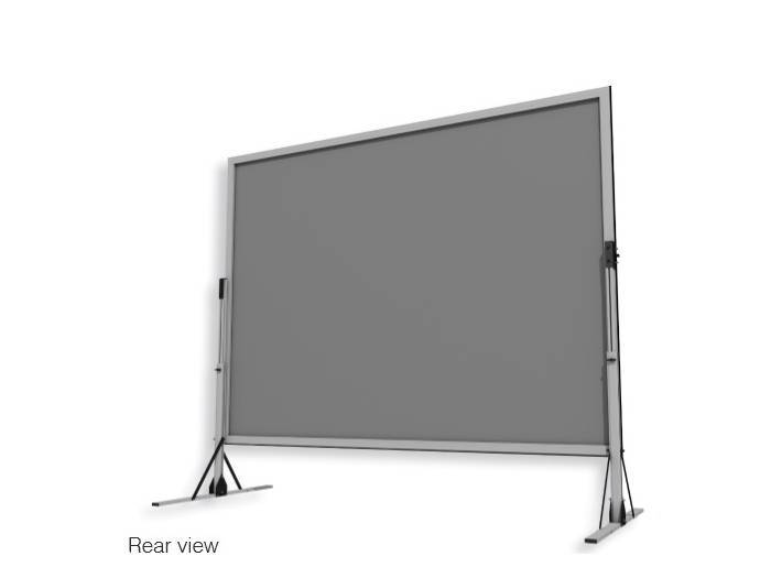 Pantalla con bastidor plegable de aluminio patas estuche y telas - 6