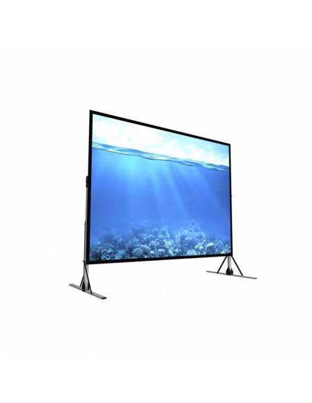 Pantalla con bastidor plegable de aluminio patas estuche y telas - 3