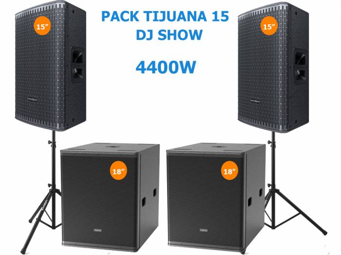 Pack TIJUANA 15 DJ SHOW 8400w - 2