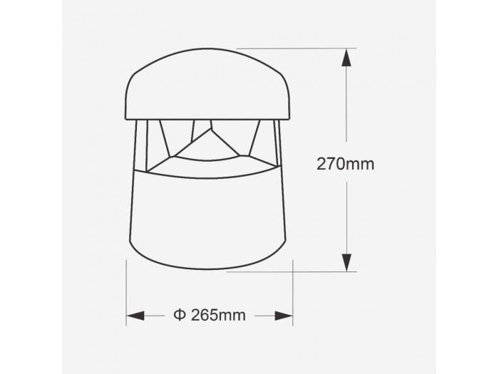 ALTAVOZ PARA EXTERIOR PARK30-8019 MARRON IP66 AUDIOPHONY - 2