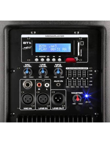 Vonyx SPX-PA9210 Sistema Portatil de Sonido ABS 2x10" 170082 - 5