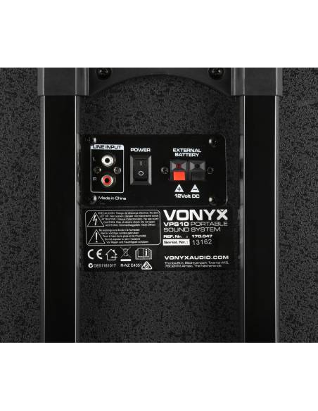 Vonyx VPS10 Sistema Portatil de Sonido 10'' con BT 170047 - 4