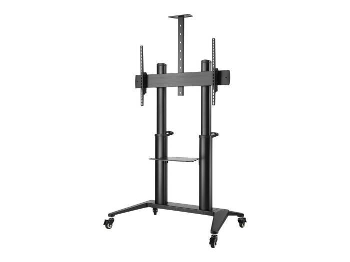 Vivolink Mobile Stand Trolley black VESA upto VESA 1000x600 140kg Capacity, Black - 6