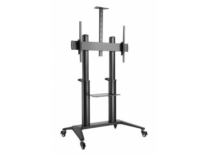 Vivolink Mobile Stand Trolley black VESA upto VESA 1000x600 140kg Capacity, Black - 7